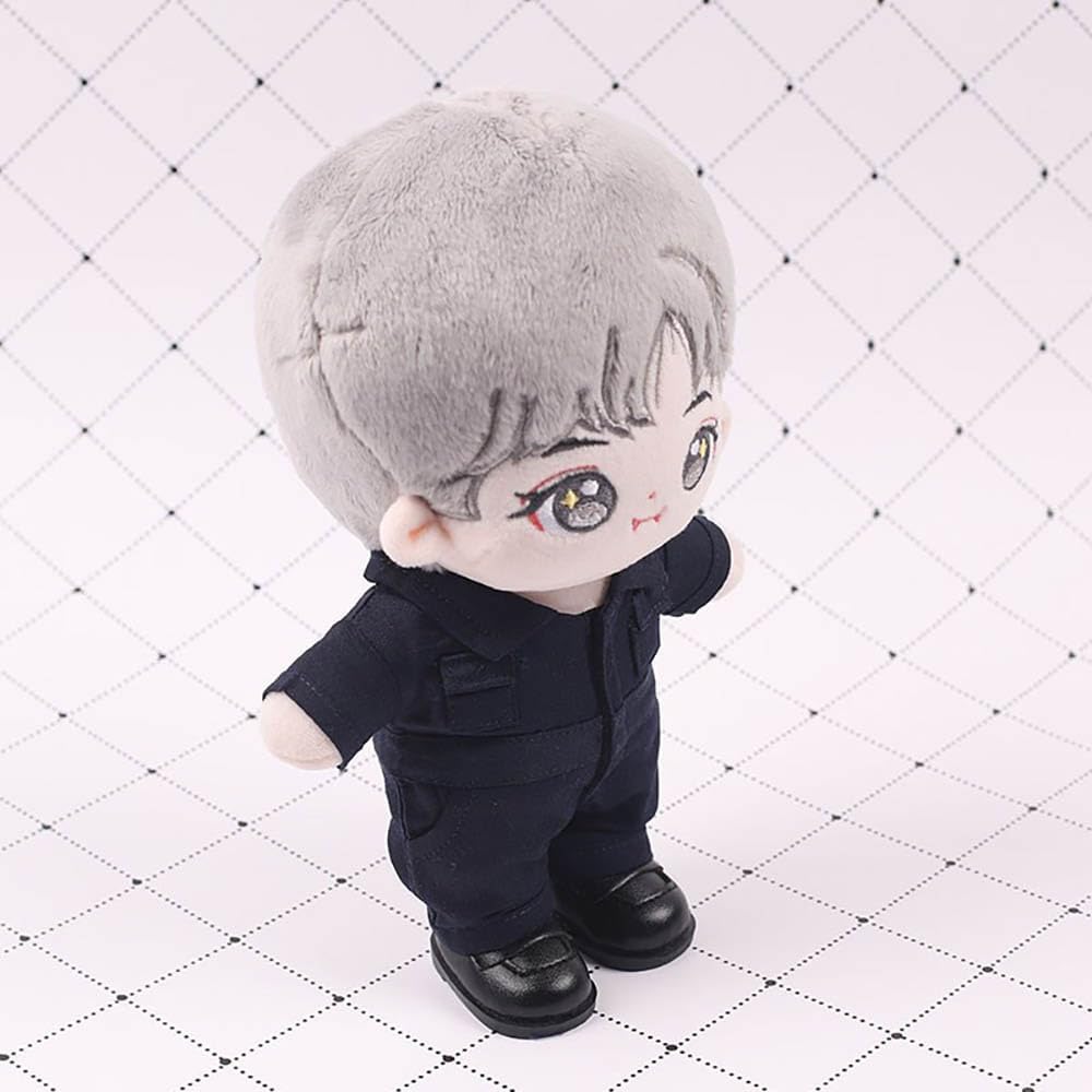 AXLUCE Plush Clothes - Coverall - Jumpsuit - Plush Toy - Clothes - 20cm - Doll (Blue)