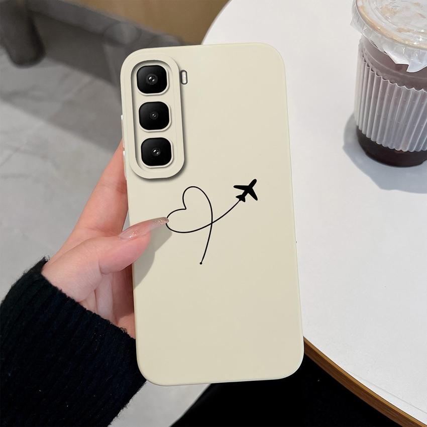 For Infinix Hot 60 50 Pro Plus 40Pro 30 Play 70 60i 50i 40i 30i Phone Case Sweet Bunny Cake New Upgrade Soft Smooth Silicone Lightweight Durable Shell