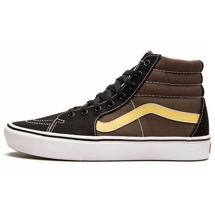 Vans Sk8-Hi High-Top Casual Skate Shoes Unisex Sneakers Black Brown Yellow VN0A3WMB8U8