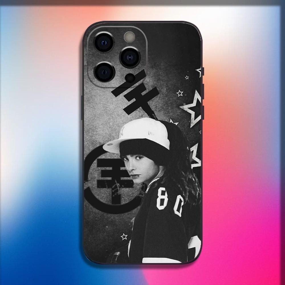 Singer T-Tom Bill Kaulitz Phone Case For iPhone 16,15,14,13,12,11,Pro,X,XS,Max,XR,Plus,Mini Soft Black Cover