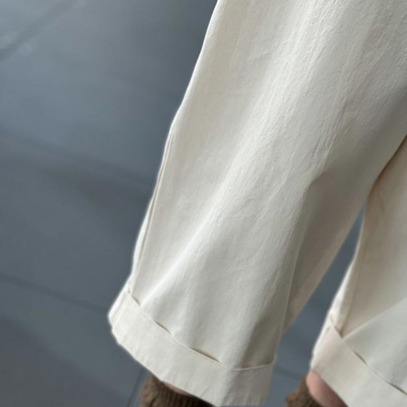 Spring-Autumn Artistic Retro Plus Size Women's Long Pants Loose Slim-Fit Versatile Solid Color Harem Slouch Pants