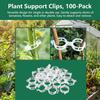 Plant Support Clips Plastic Vine Ties for Home Tomato Cucumber Gardening Use