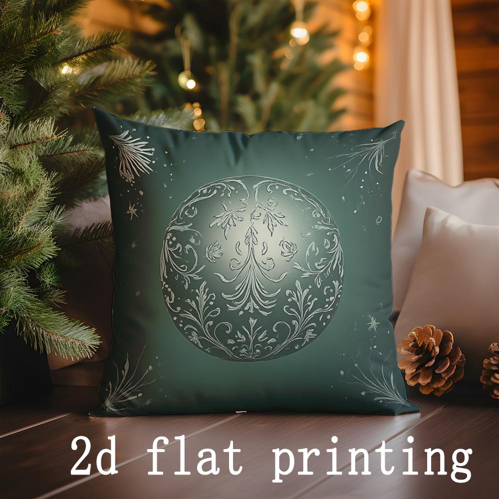 Home Decor Christmas-themed Patterns Throw Pillow Covers Pattern Cushion Cover Suitable for Sofa Bedroom Car Pillow Cover