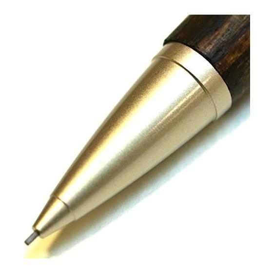 Mitsubishi Pencil Pure Malt Mechanical Pencil 0.5mm Wood Barrel Dark Brown M51025.22 Whiskey Barrel Material Knock-Type Sharp Eraser Included 0.5mm