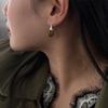 Pebble earring_Olive
