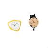 Acrylic Wall Clock Hanging Modern Office Ornament Timepiece Silent for Holiday Housewarming