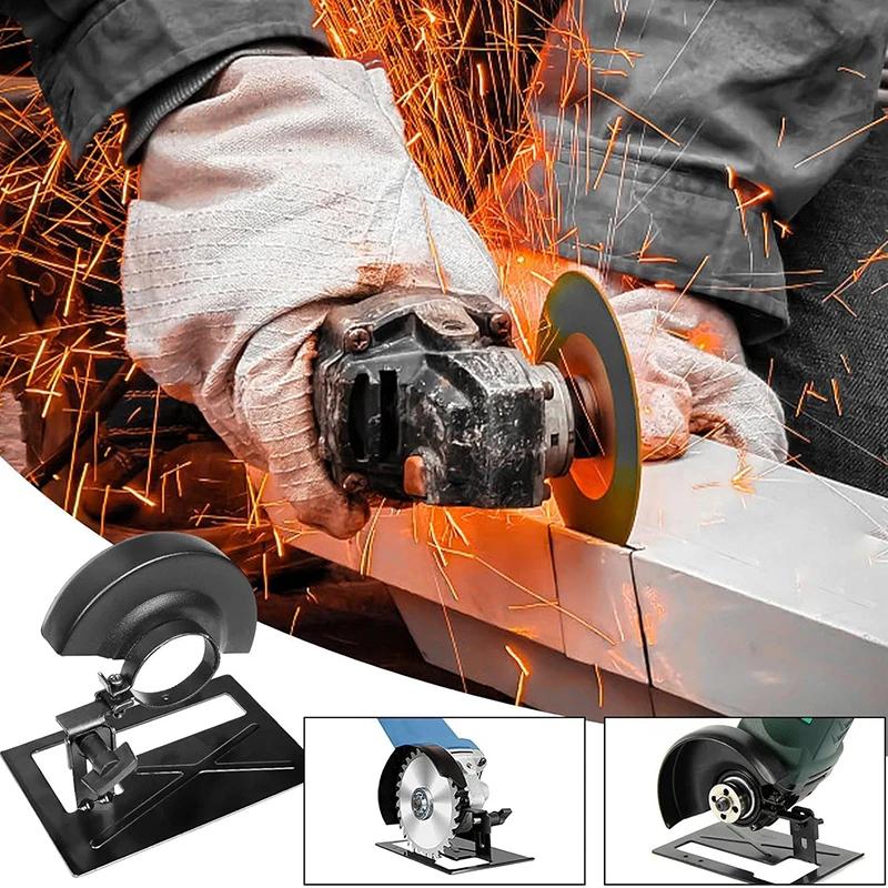 Universal Angle Grinder Protective Shield Adjustable Thickened Cutting Guard Bracket Fit 100-125mm Grinders for Masonry Cutting