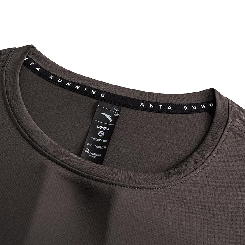 Anta Advanced Running Breathable Comfortable Sports Casual Quick-Drying Woven Short Sleeve T-Shirt Men tops 152625108-6