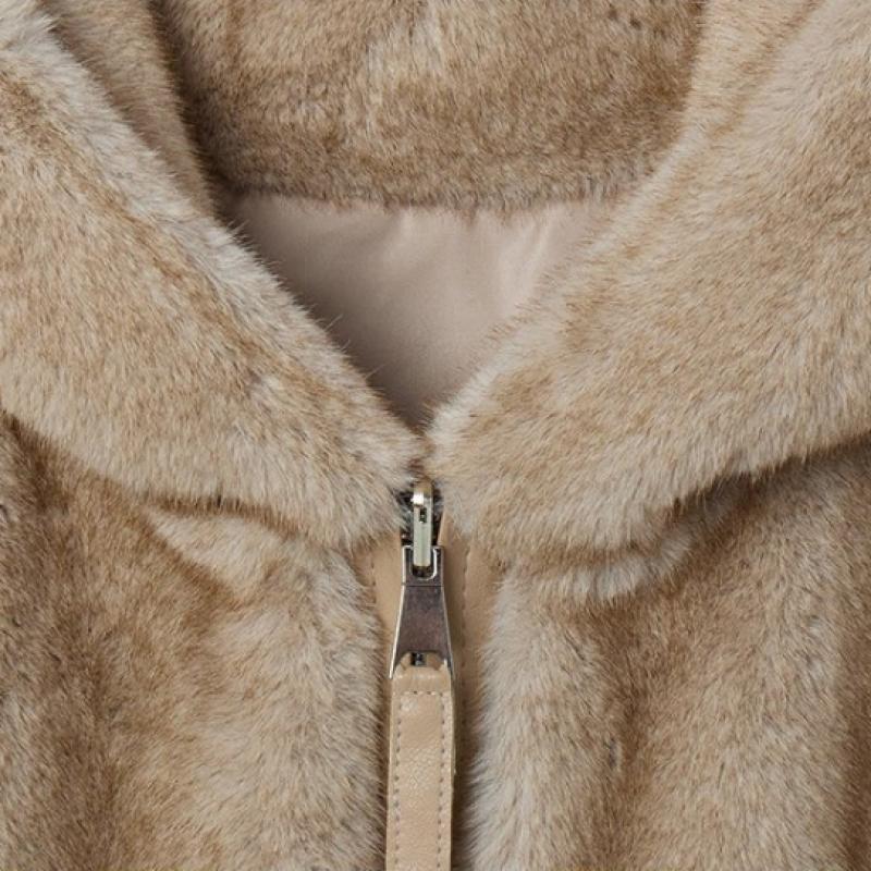 La Belle Shinyoung Fur Reversible Hooded Jacket Lb105jk 4