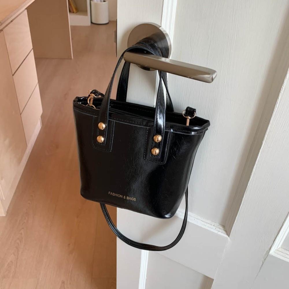 

Pu Leather Bucket Bag Small Crossbody Bag Casual Square Bags Handbags чёрный