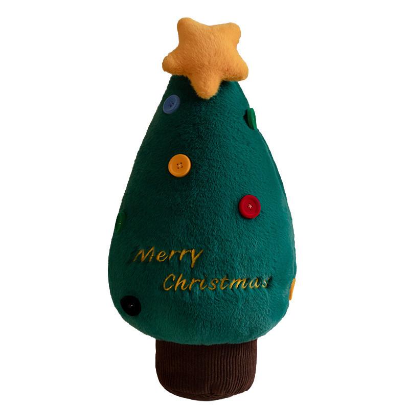 Christmas Plush Pillow With Santa Tree Candy Ring For Holiday Home Decor