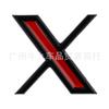 Suitable for Tesla modification X logo body labeling car personalized metal decoration X upgraded version trunk sticker