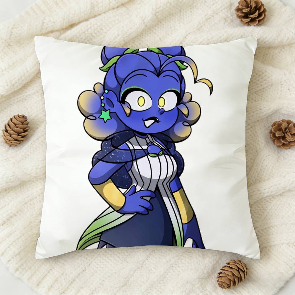 Mundo Do Torajo Anime Double-Sided Printed Square Decorative Cushion Cover For Sofa Living Room Home Decor