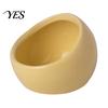 Durable Hamster Dish Ceramic Food Bowl, Small Animals Feeding Drinking Non-tip Pet Bowl for Dwarf Gerbil Rat Mice Guinea Pig Golden