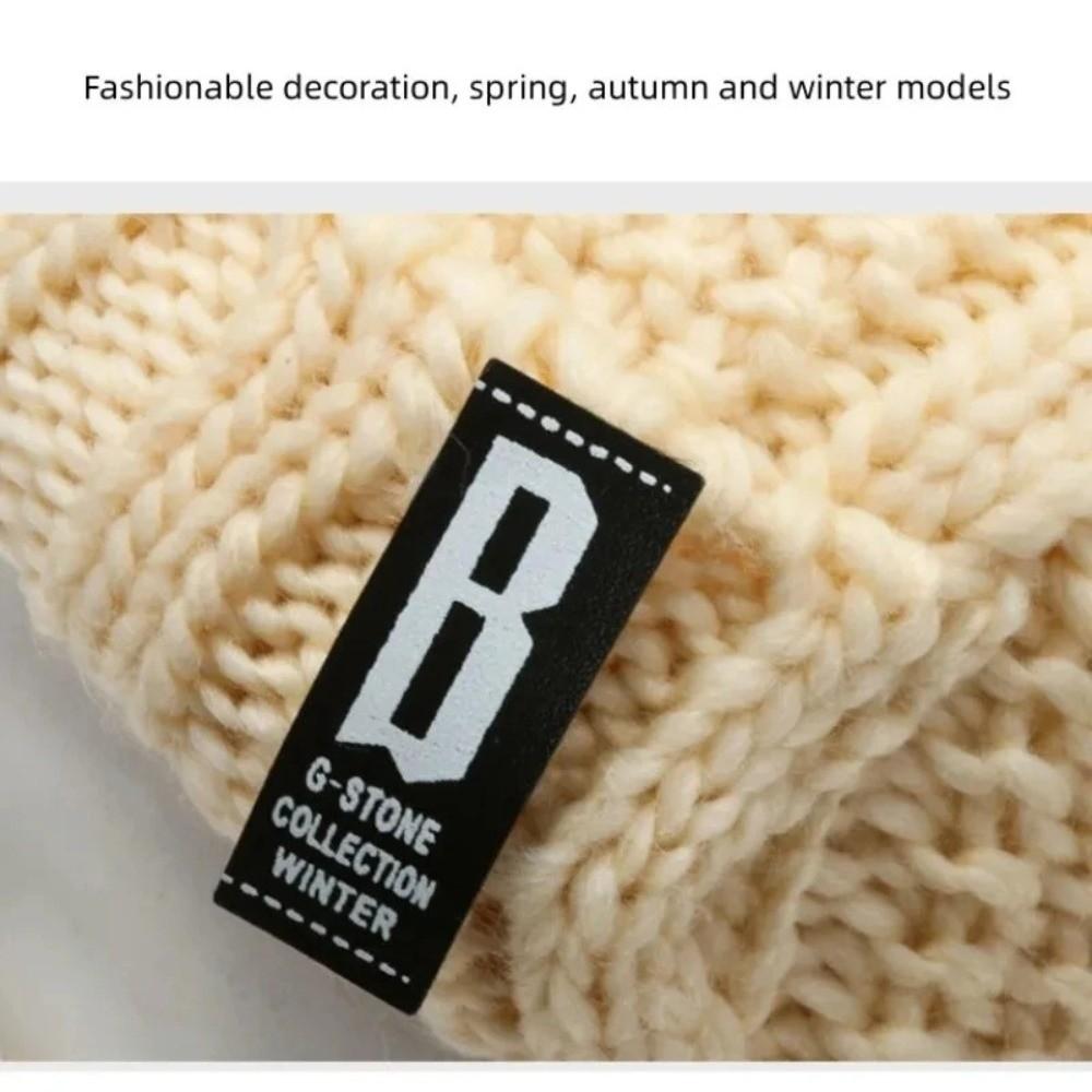 Neck Warmer Wool Knitted Hat Windproof Ear Protection Hat Winter Hat Scarf Set  Outdoor Cycling