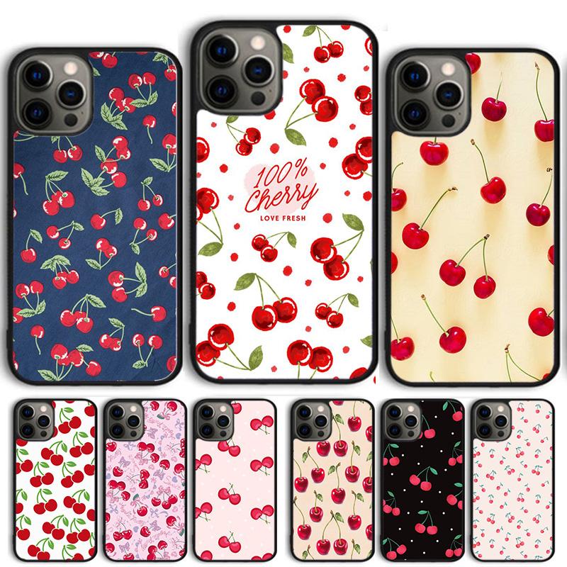 Food fruit red Cherry Phone Case Cover For iPhone 17 Air 15 16 14 13 12 Pro Max 11 Pro Max Plus Coque Shell