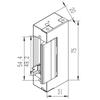 Qoltec Symmetrical Electric Strike with Memory and Lock | 12V | Stainless Steel