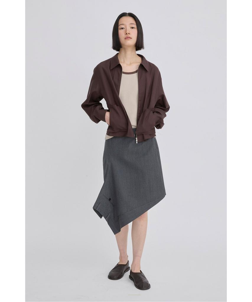 Recorde Asymmetrical Panel Draped Skirt Rqkam26536Gyx