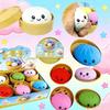 1 Stück Farben sind zufälligNeu Simulierte Knödel Squishy Entspannend Angst lindern Antistress Glück steigern Wiederverwendbar Rückprall Quietsch