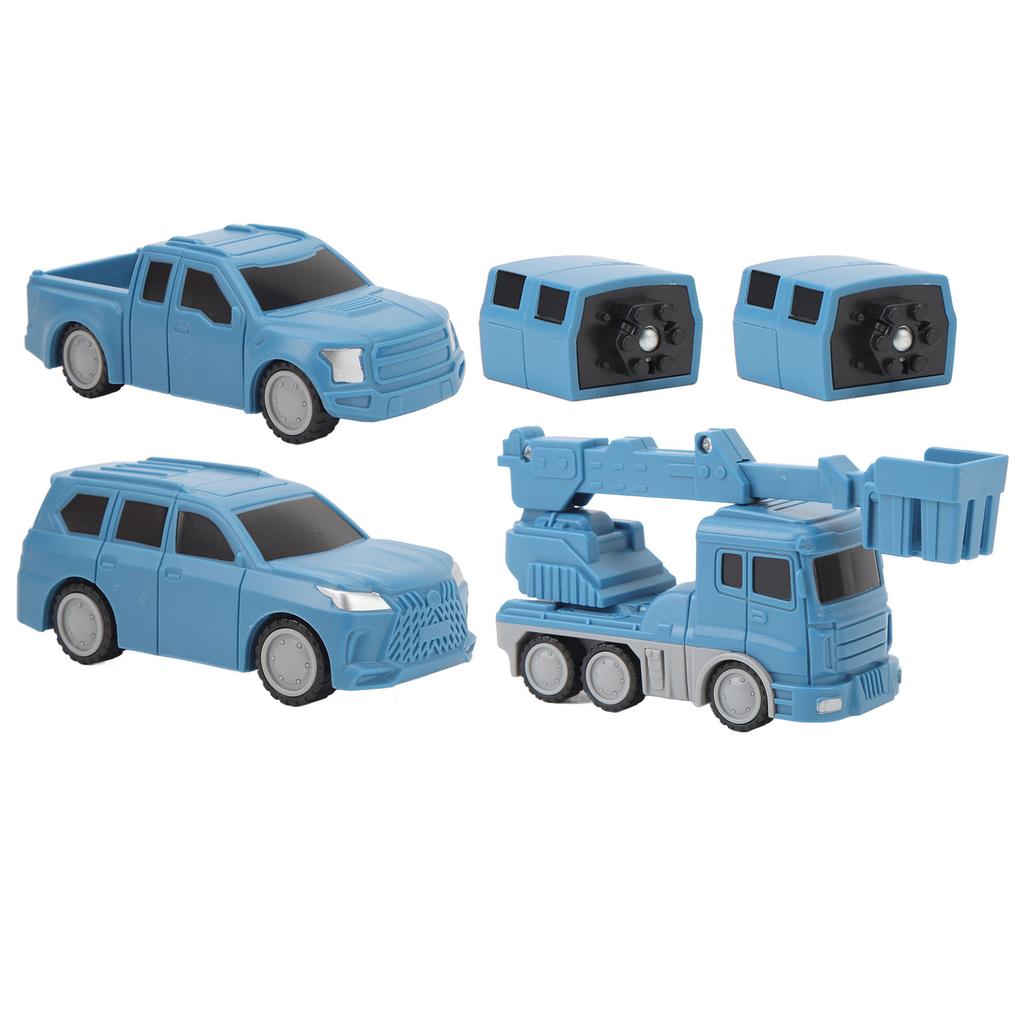 Transforming Robot Toy Transform Robot Assembled Vehicles Kids DIY Magnetic Assembling Building Car