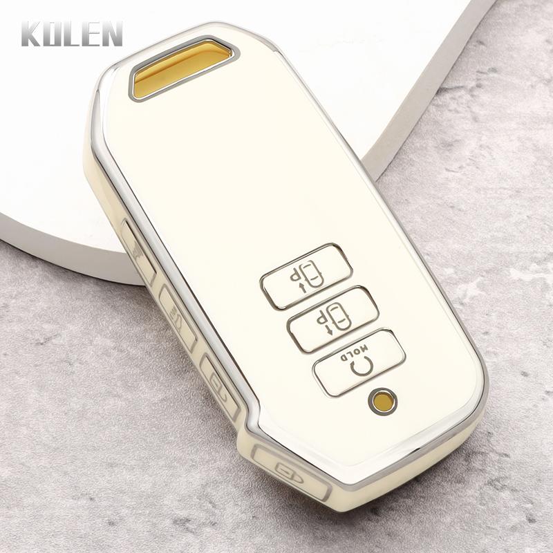 

New Tpu Car Remote Key Case Cover Shell For Kia Sorento Mq4 Golden Edge Protected Holder Fob Bag Accessories