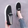 Fashion Women's Sports Canvas Shoes New Casual Flat Bottomed Shallow Mouth Sequin Platform Sports One Foot Kick Zapatos Mujer Sneakers