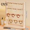 Home Jewelry Organization Wooden Organizer, Durable Display Stand, Multiple Layers Space for Trade Shows Saving Storage Rack, Necklaces Bracelets And