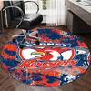 1 Stück Fußballmannschaft (23) Design Bedruckter Bereich Runder Teppich für Schlafzimmer Wohnzimmer Heimdekoration Teppiche Matte Rutschfeste Matte Teppich für das Bett