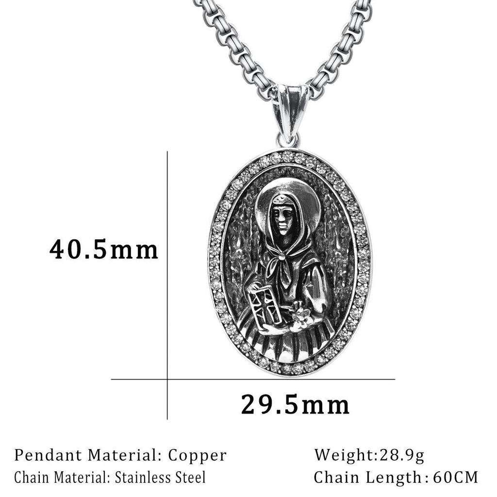 Cross-Border TK Shein Pendant: Punk Hip-Hop Gothic Dark Style Heavy Industry Necklace