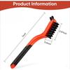 Xiaomi 7 Inches Nylon Bristles Double Wire Brush Polishing Rust Remover Metal Wire Burring Kitchen Cleaning Tool Kitchen Cleaning Brush