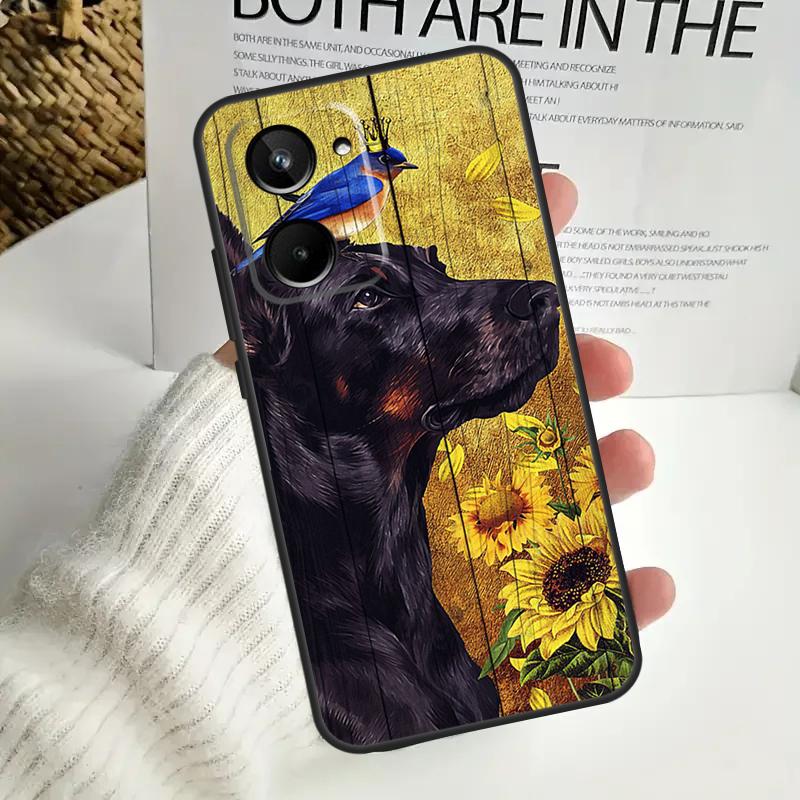 Doberman Dog For Realme GT Neo 5 GT5 9 10 11 12 Pro Plus C30 C31 C33 C35 C25s C21Y C51 C55 C67 C53 Case