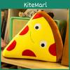 Plüsch Pizza Burger und Pommes Kissen mit weichem kurzem Plüsch für Wohnzimmerdekor und Kindergeschenk
