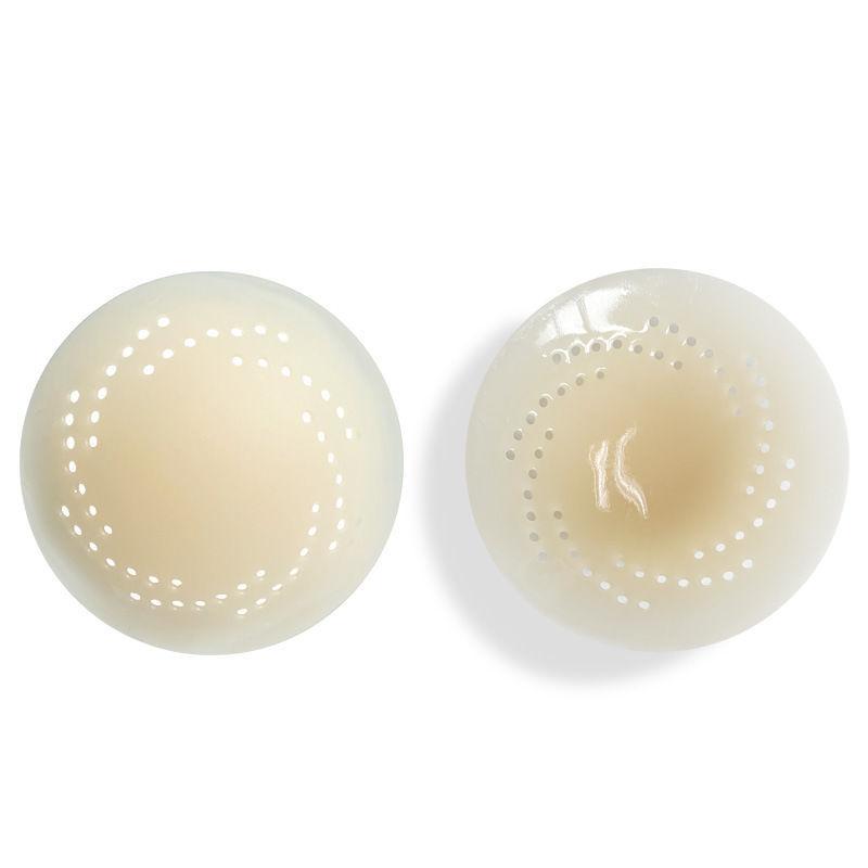Sticky Bra Silicone Nipple Cover With Hole Lift Up Invisible Reusable Bra Self Adhesive Silicone Breast For Party Dress Bras Pad