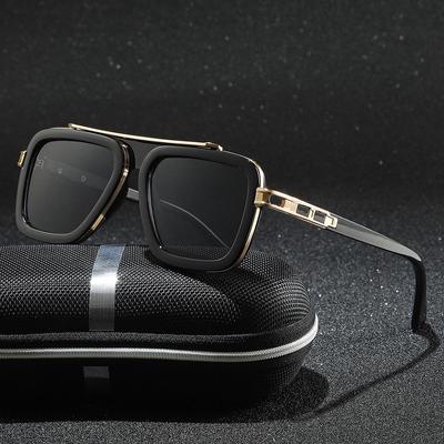 Okulary słoneczne: 2024 Retro Square Frame - Punk Style & Internet Celebrity Inspired dla mężczyzn i kobiet