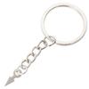 Triangle Tip Keychain Pendant, 25/30mm Keyring Chain DIY Jewelry Accessory