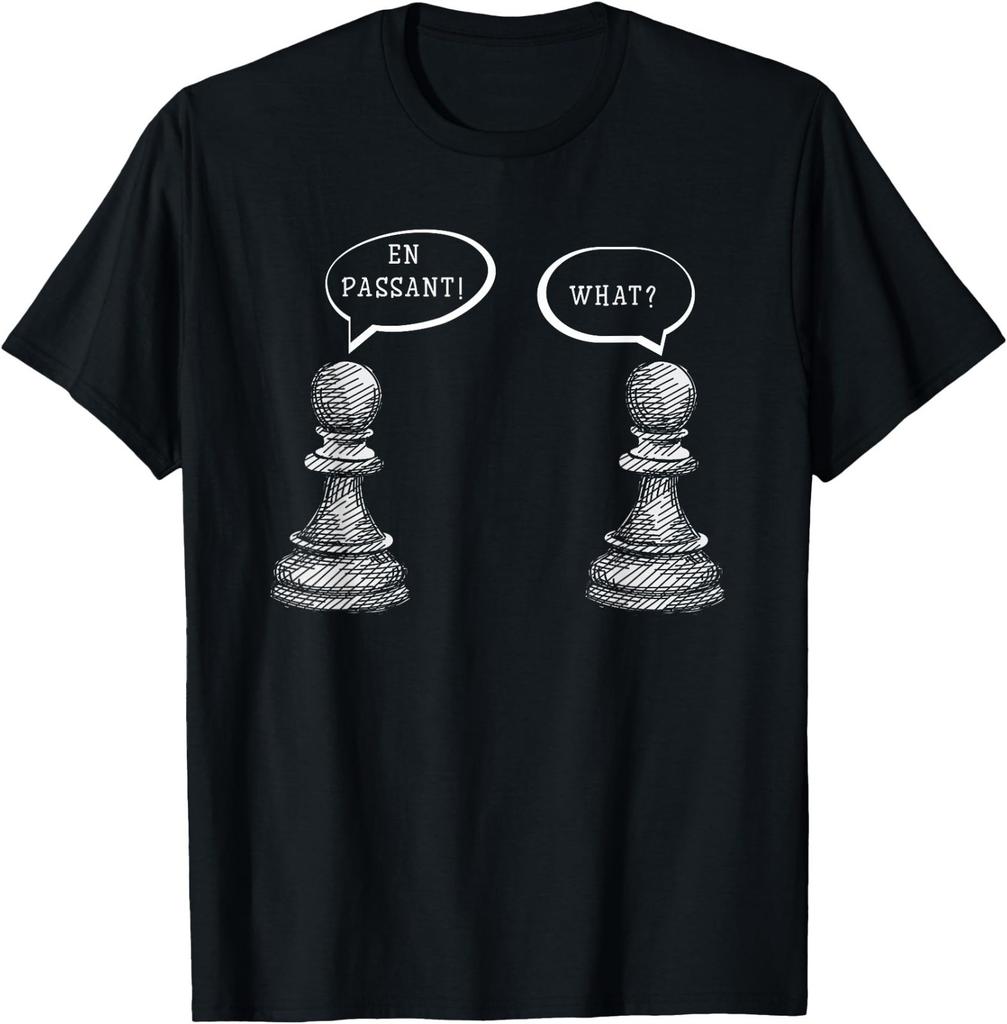 Funny Chess En Passant Pawn Chess Lover Humor T-Shirt Small