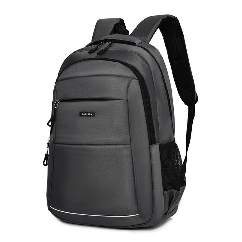 Oxford Cloth Large Capacity Business Travel Backpack With White Line With Multiple Pockets Design For Commuters
