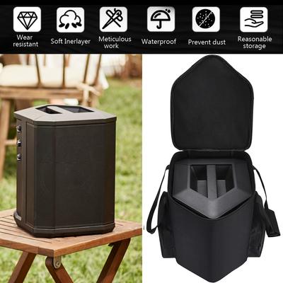 Hard Travel Case Dual Zipper Carrying Storage Bag Scrarch Proof Shoulder Bag Fall Preventive for Bose S1 Pro Audio Microphone