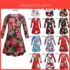 Christmas Kids Dress Girl Santa Claus Elk Long Sleeve Party Birthday Gift