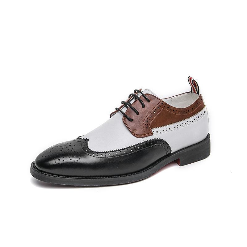 Men s British Brogue Formal Leather Shoes - Large Casual, Trendy Fashion Style 39