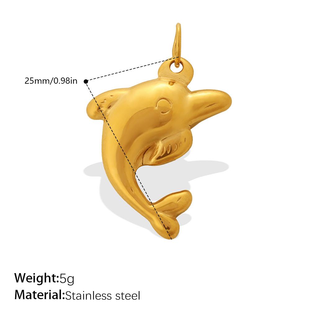 European and American Seaside Vacation Style Golden Dolphin Starfish Pearl Shell Pendant DIY Versatile Jewelry Accessories 2026