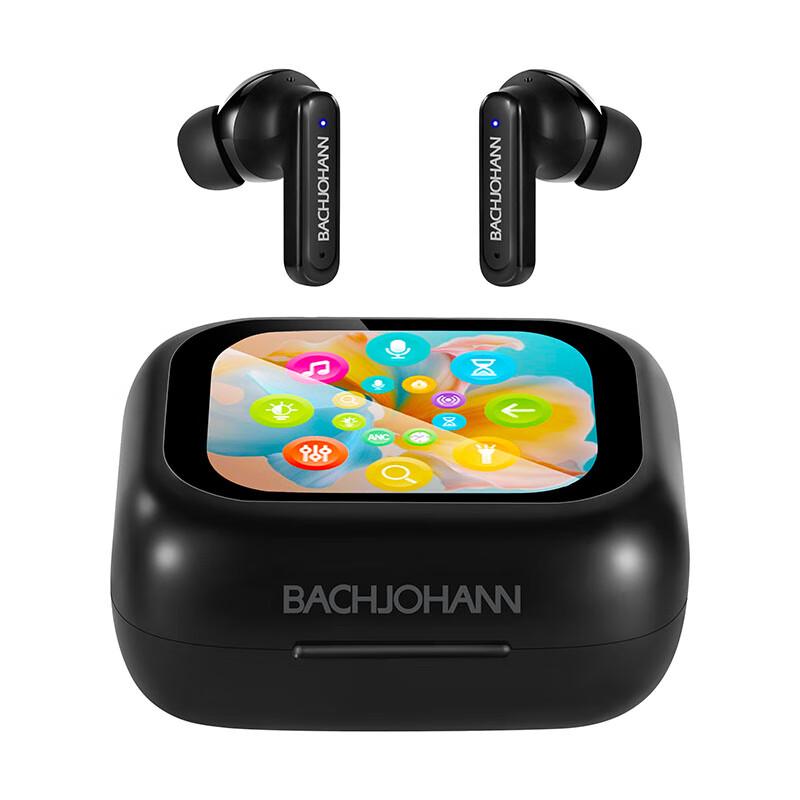 

Bach Johann T8 Active Noise Cancelling In-Ear Bluetooth Earphones with Color Screen
