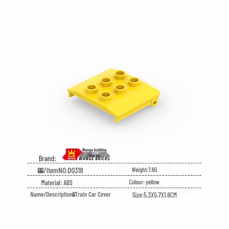 

Wange Building Blocks Train Set for Boys, Ages 2-6 - Educational, Large-Part Toys