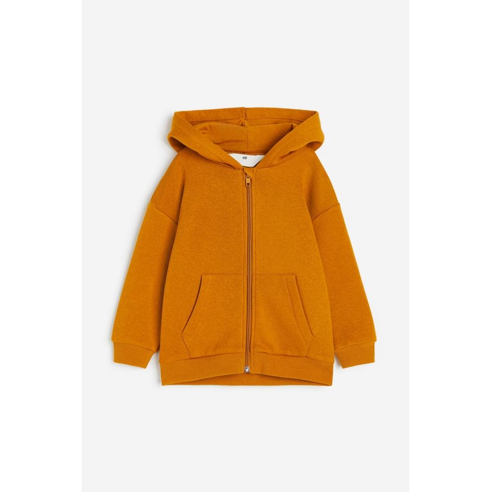 

H M Zip Up Hoodie Orange