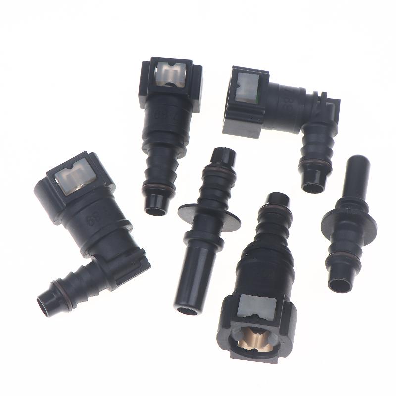 Car Fuel Line Coupler Hose Quick Connect ID8 7.89 Plastic Nylon Oil Line Pipe Adapter Disconnect Release Hose Connector