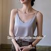 Gilet da donna con spalline bianche effetto raso per l'estate 2024, per l'uso all'aperto