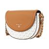 Michael Kors Mk Jet Set Charm Classic Monogram Chain Logo Shoulder Crossbody Bag Medium Women Bags Vanilla-White Acorn-Brown 32T0GT9C6B-149