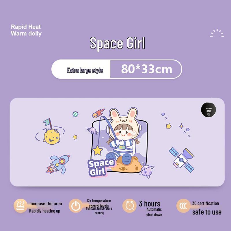 Large Cartoon Heated Mouse Pad & Desk Hand Warmer