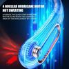 Portable neck fan, cooling neck fan, portable rechargeable, powered by 1200mAh battery, 4-speed hands-free bladeless neck fan, U