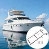 Stainless Steel Folding Marine Ladder Telescoping Boat Ladder Swim Step For Stern Boarding 440lbs Weight Capacity